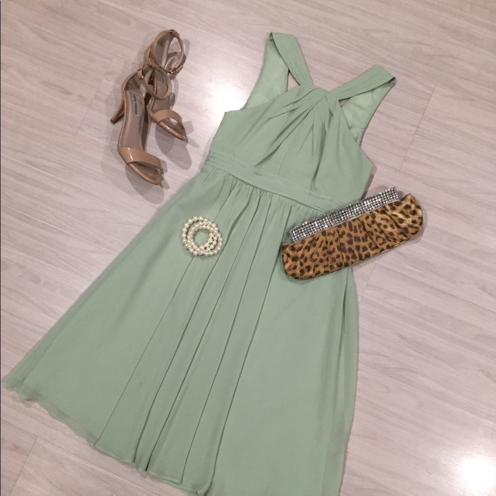 David’s Bridal style #F15600 Meadow green dress